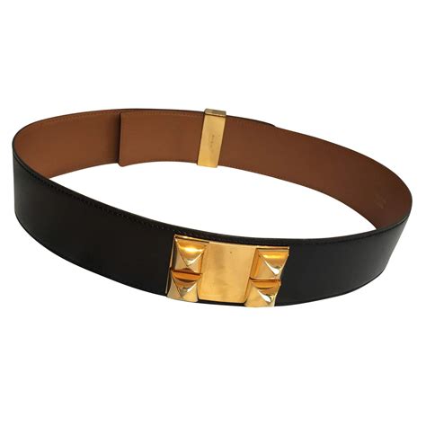 hermes belt women's black and gold|hermes snakeskin belt.